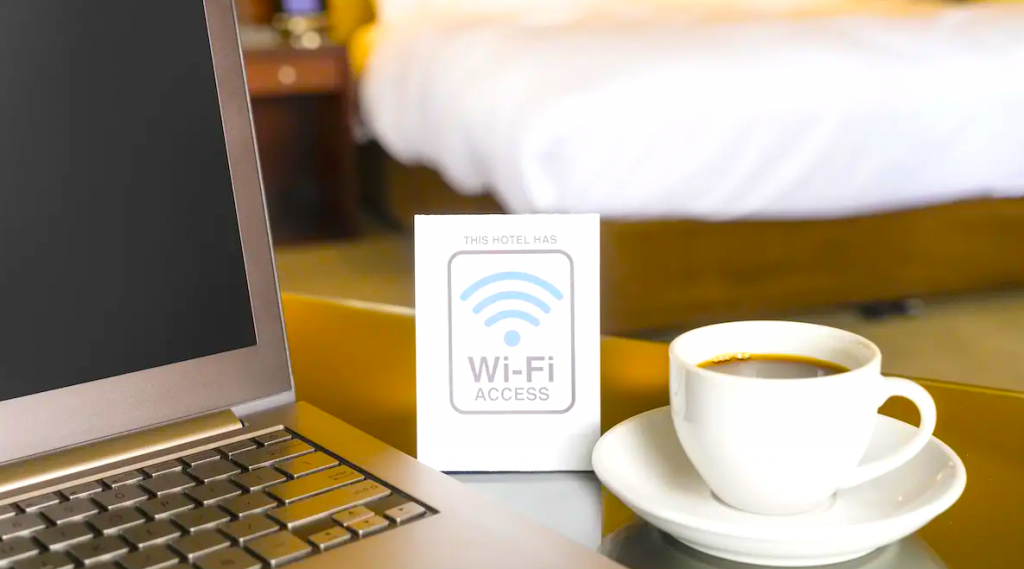 secure wifi access sign in hotel room